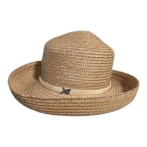 Betmar New York Straw Bucket Summer Sun Hat OS